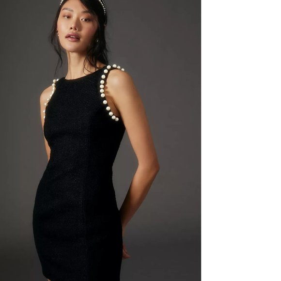 Anthropologie Endless Rose Embellished Shift Dress - Picture 4 of 9